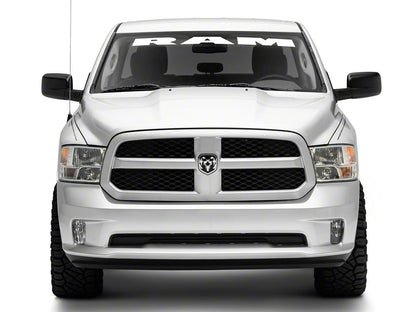 RAM Licensed by RedRock RAM Windshield Banner; White (02-18 RAM 1500)