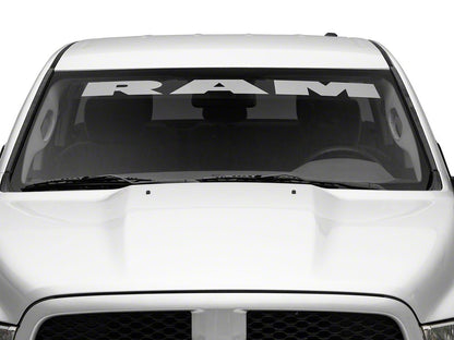 RAM Licensed by RedRock RAM Windshield Banner; Frosted (02-18 RAM 1500)