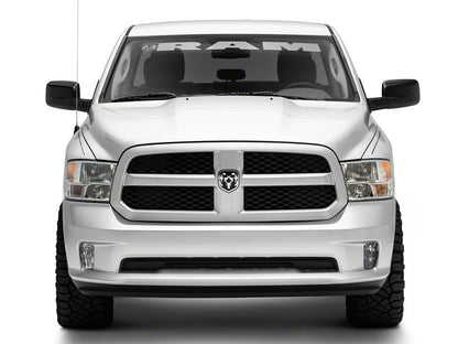 RAM Licensed by RedRock RAM with Head and Logo Windshield Banner; Frosted (02-18 RAM 1500)
