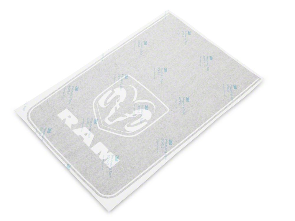 RAM Licensed by RedRock Hood Decal with Logo; Gloss Black (09-18 RAM 1500, Excluding Rebel)
