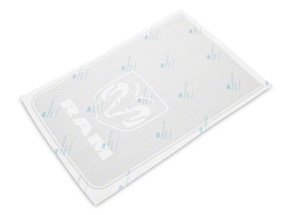 RAM Licensed by RedRock Hood Decal with Logo; Silver (09-18 RAM 1500, Excluding Rebel)