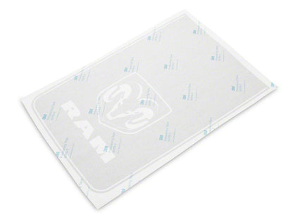 RAM Licensed by RedRock Hood Decal with Logo; Silver (09-18 RAM 1500, Excluding Rebel)