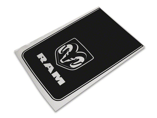 RAM Licensed by RedRock Hood Decal with Logo; Matte Black (09-18 RAM 1500, Excluding Rebel)