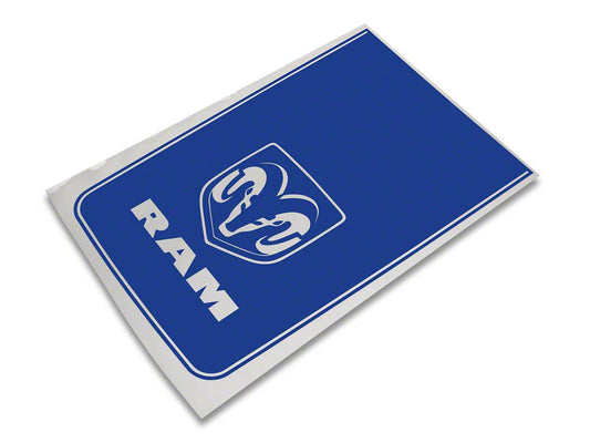 RAM Licensed by RedRock Hood Decal with Logo; Blue (09-18 RAM 1500, Excluding Rebel)