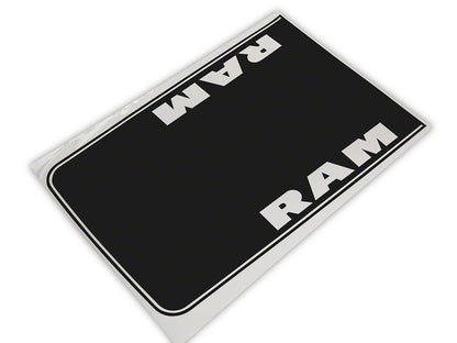 RAM Licensed by RedRock Hood Decal with RAM Logo; Gloss Black (09-18 RAM 1500, Excluding Rebel)