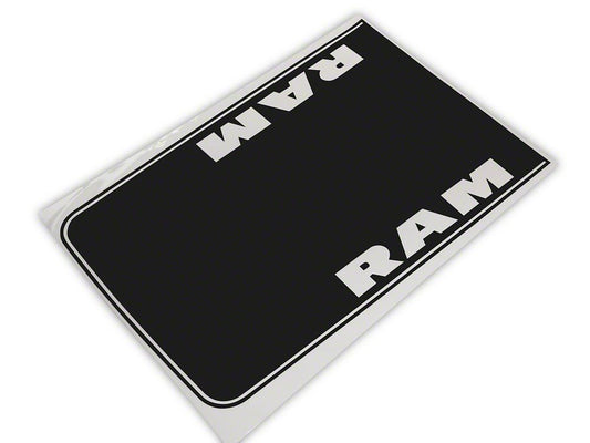 RAM Licensed by RedRock Hood Decal with RAM Logo; Gloss Black (09-18 RAM 1500, Excluding Rebel)