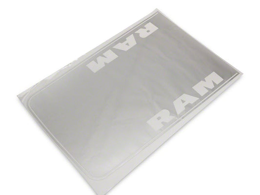 RAM Licensed by RedRock Hood Decal with RAM Logo; Silver (09-18 RAM 1500, Excluding Rebel)
