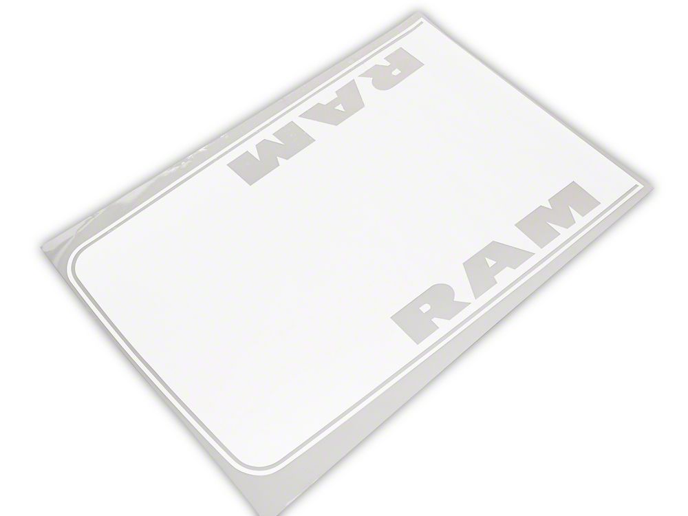 RAM Licensed by RedRock Hood Decal with RAM Logo; White (09-18 RAM 1500, Excluding Rebel)