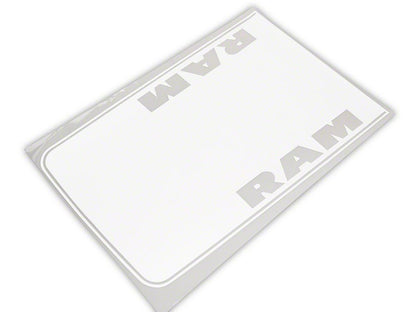 RAM Licensed by RedRock Hood Decal with RAM Logo; White (09-18 RAM 1500, Excluding Rebel)