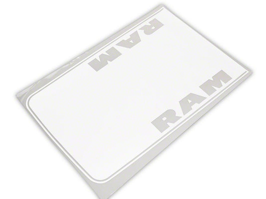 RAM Licensed by RedRock Hood Decal with RAM Logo; White (09-18 RAM 1500, Excluding Rebel)
