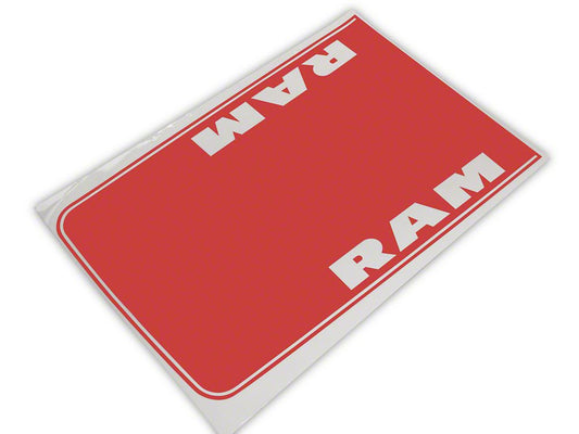 RAM Licensed by RedRock Hood Decal with RAM Logo; Red (09-18 RAM 1500, Excluding Rebel)