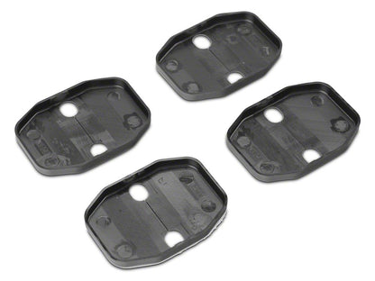 RedRock Door Striker Trim Set; Black (09-25 RAM 1500)