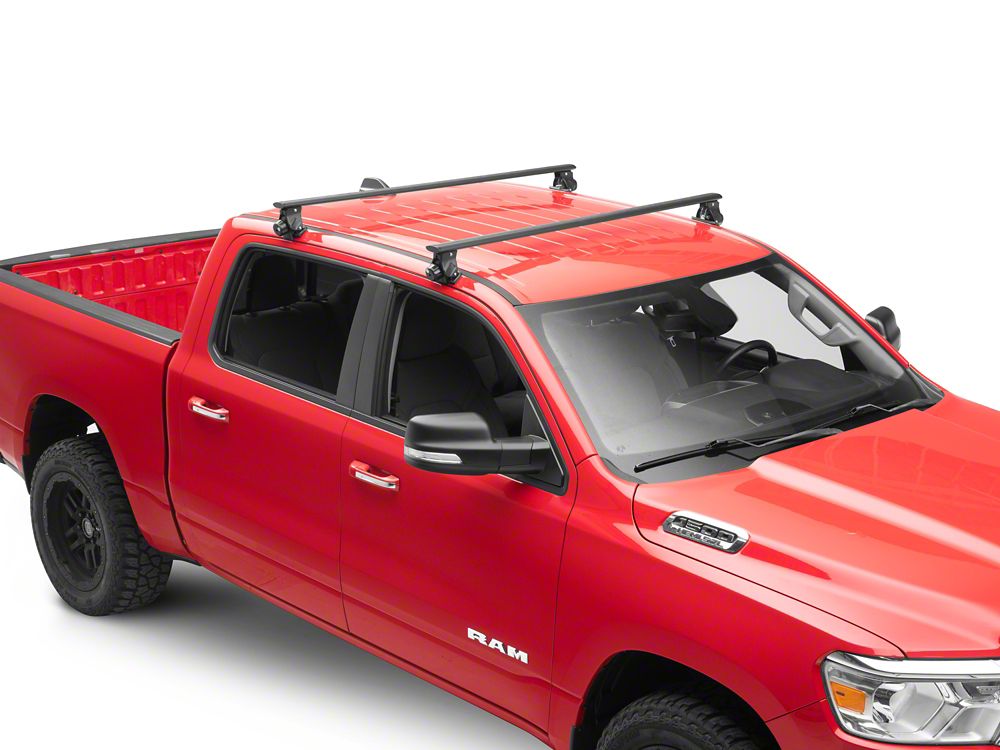 RedRock Cross Bar Roof Rack; Black; 60-Inch (13-25 RAM 1500)