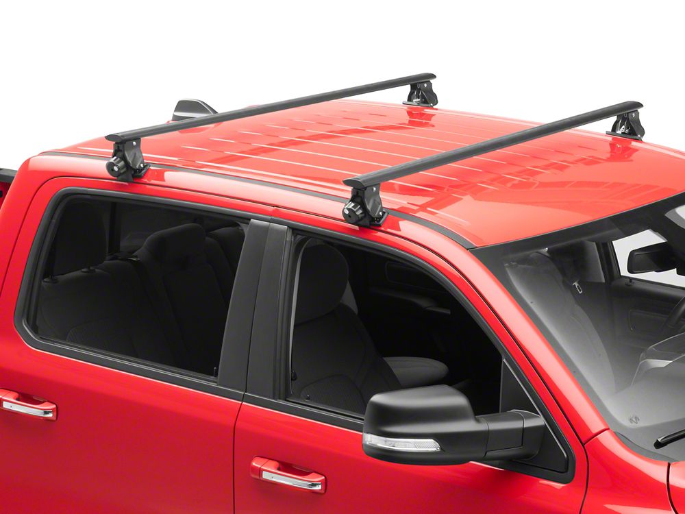 RedRock Cross Bar Roof Rack; Black; 60-Inch (13-25 RAM 1500)