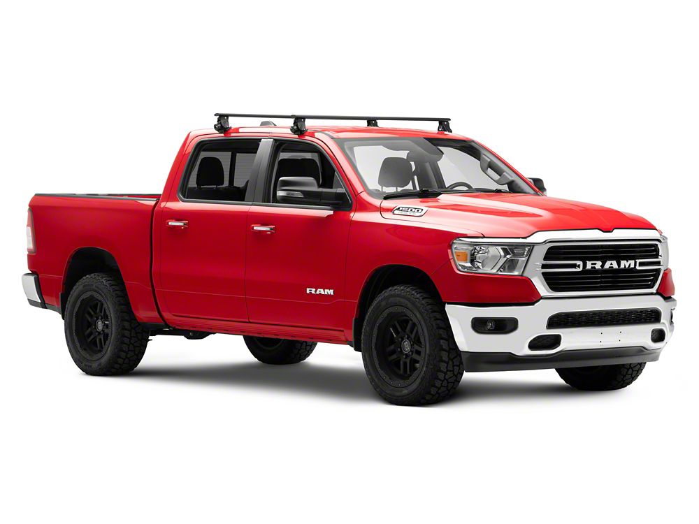 RedRock Cross Bar Roof Rack; Black; 60-Inch (13-25 RAM 1500)