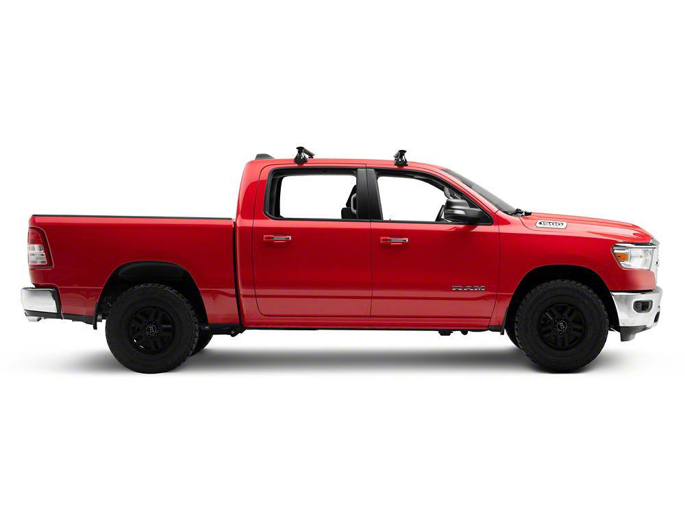 RedRock Cross Bar Roof Rack; Black; 60-Inch (13-25 RAM 1500)