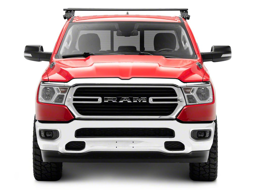 RedRock Cross Bar Roof Rack; Black; 60-Inch (13-25 RAM 1500)
