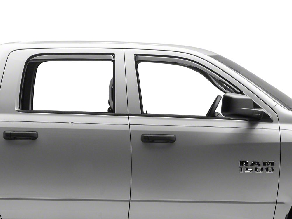 RedRock In-Channel Window Deflectors (09-18 RAM 1500 Crew Cab)