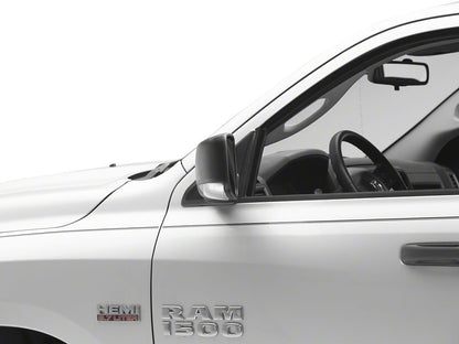 RedRock Powered Heated Mirror; Driver Side; Black (13-18 RAM 1500)