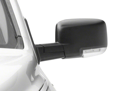 RedRock Powered Heated Mirror; Driver Side; Black (13-18 RAM 1500)