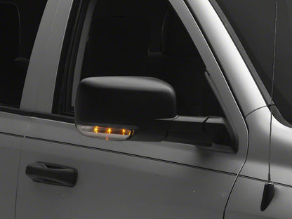 RedRock Powered Heated Manual Folding Mirror; Passenger Side; Black (13-18 RAM 1500)