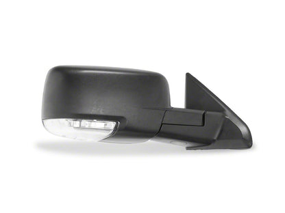 RedRock Powered Heated Manual Folding Mirror; Passenger Side; Black (13-18 RAM 1500)
