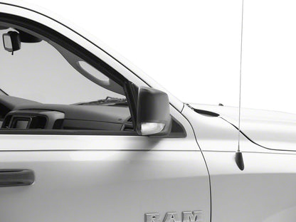 RedRock Powered Heated Manual Folding Mirror; Passenger Side; Black (13-18 RAM 1500)