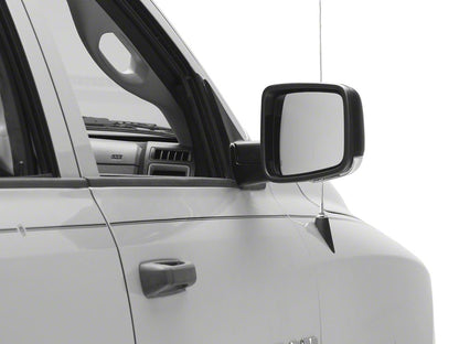 RedRock Powered Heated Manual Folding Mirror; Passenger Side; Black (13-18 RAM 1500)