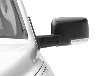 RedRock Powered Heated Manual Folding Mirror; Passenger Side; Black (13-18 RAM 1500)