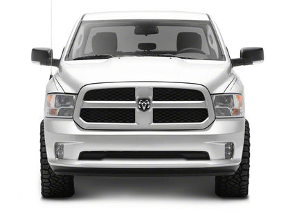RedRock Powered Heated Manual Folding Mirror; Passenger Side; Black (13-18 RAM 1500)