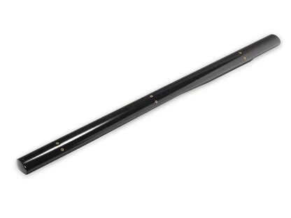 RedRock 4-Inch Oval Straight End Side Step Bars; Black (19-25 RAM 1500 Quad Cab)