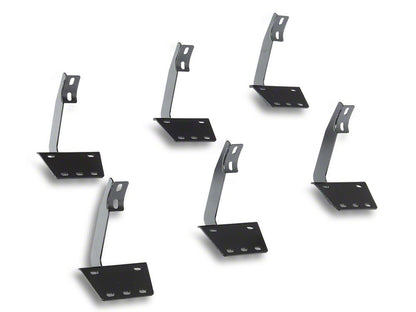 RedRock 5-Inch Oval Straight End Side Step Bars; Stainless Steel (19-25 RAM 1500 Quad Cab)