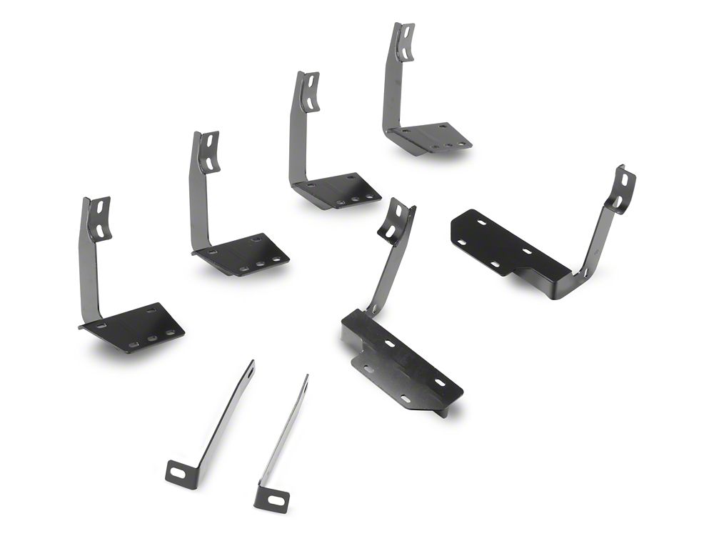RedRock 5-Inch Oval Bent End Wheel to Wheel Side Step Bars; Stainless Steel (19-25 RAM 1500 Quad Cab)