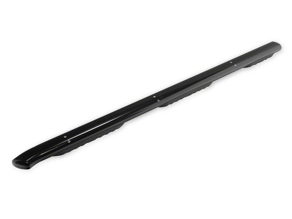 RedRock 5-Inch Oval Bent End Wheel to Wheel Side Step Bars; Black (19-25 RAM 1500 Quad Cab)