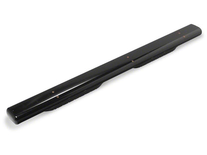 RedRock 6-Inch Oval Straight End Side Step Bars; Black (19-25 RAM 1500 Quad Cab)