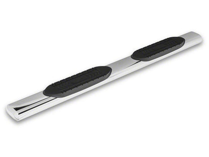 RedRock 6-Inch Oval Straight End Side Step Bars; Stainless Steel (19-25 RAM 1500 Quad Cab)