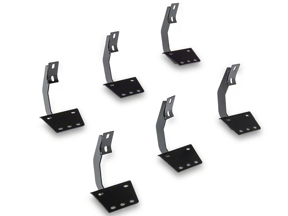 RedRock 6-Inch Oval Straight End Side Step Bars; Stainless Steel (19-25 RAM 1500 Quad Cab)