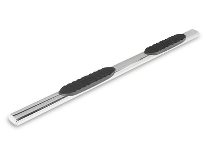 RedRock 5-Inch Ival Straight End Side Step Bars; Stainless Steel (19-25 RAM 1500 Crew Cab)