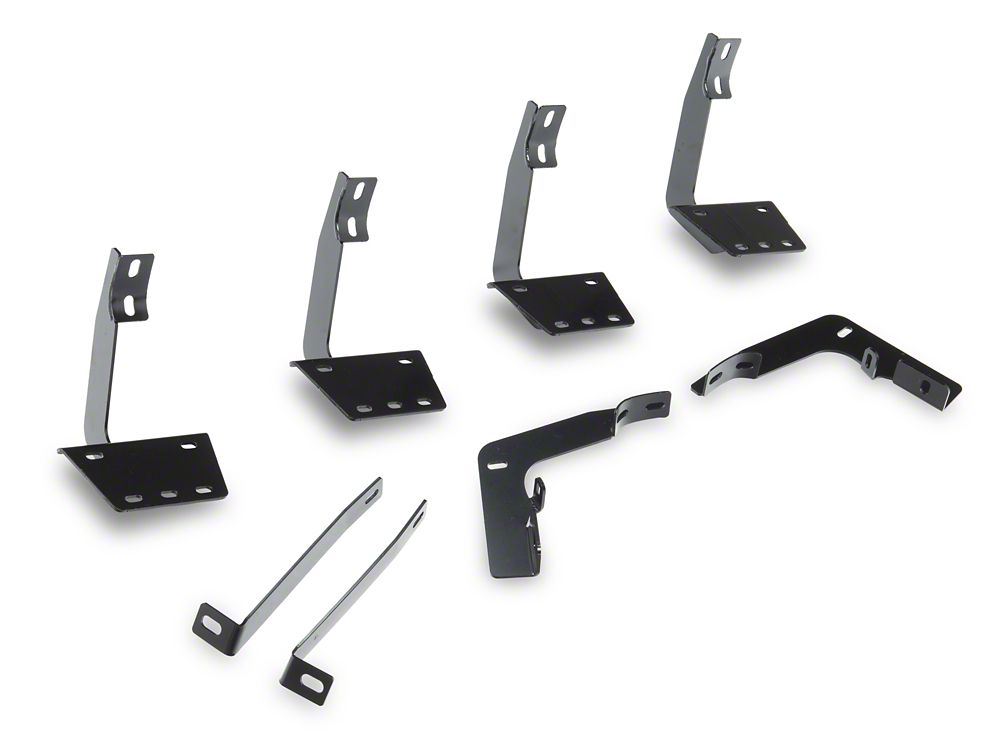 RedRock 5-Inch Oval Bent End Wheel to Wheel Side Step Bars; Stainless Steel (19-25 RAM 1500 Crew Cab w/ 5.7-Foot Box)