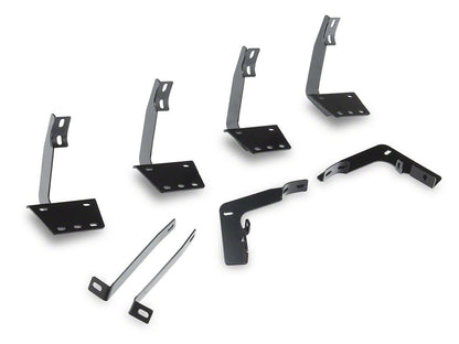 RedRock 5-Inch Oval Bent End Wheel to Wheel Side Step Bars; Stainless Steel (19-25 RAM 1500 Crew Cab w/ 5.7-Foot Box)