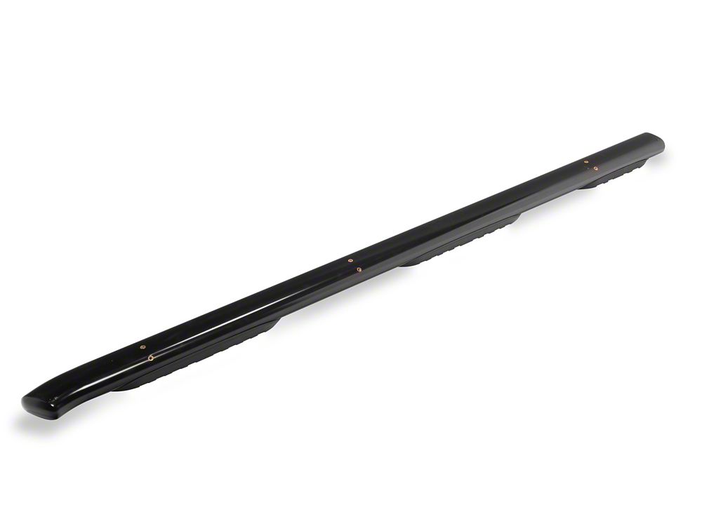 RedRock 5-Inch Oval Bent End Wheel to Wheel Side Step Bars; Black (19-25 RAM 1500 Crew Cab w/ 5.7-Foot Box)