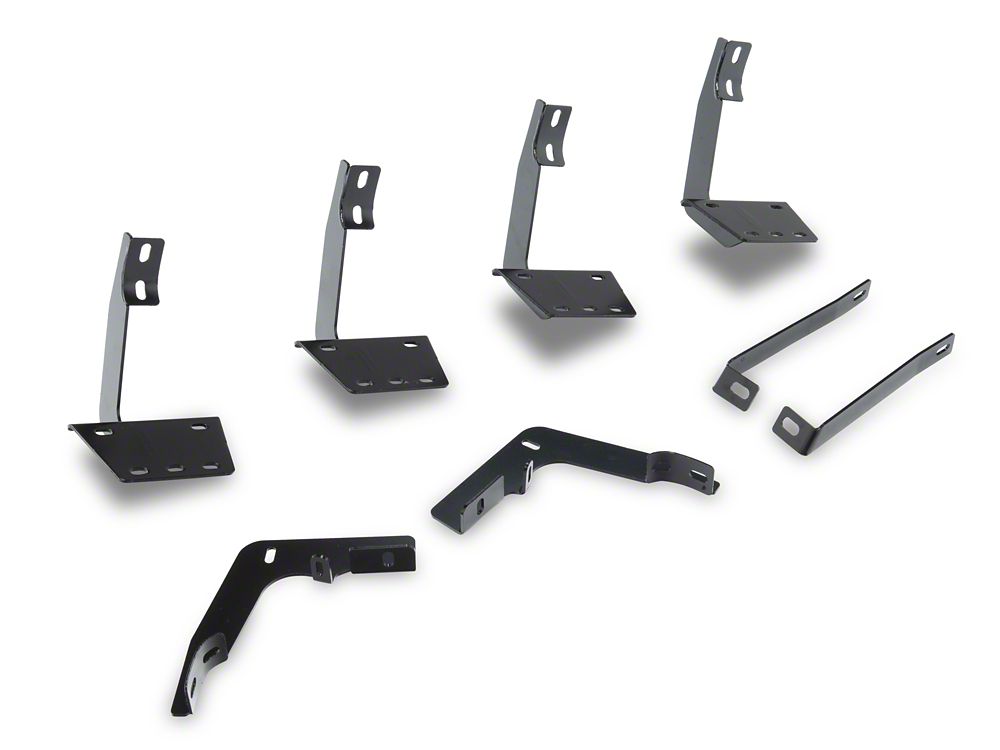 RedRock 5-Inch Oval Bent End Wheel to Wheel Side Step Bars; Stainless Steel (19-25 RAM 1500 Crew Cab w/ 6.4-Foot Box)