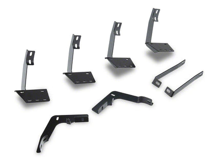 RedRock 5-Inch Oval Bent End Wheel to Wheel Side Step Bars; Stainless Steel (19-25 RAM 1500 Crew Cab w/ 6.4-Foot Box)