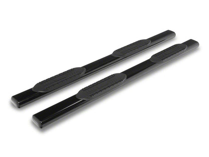 RedRock 6-Inch Oval Bent End Side Step Bars; Black (19-25 RAM 1500 Crew Cab)