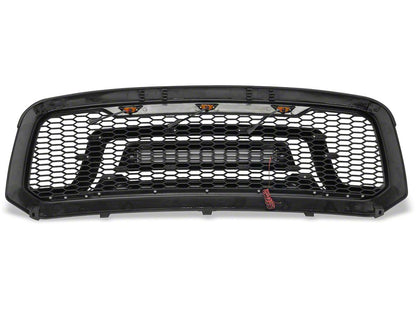 RedRock Armor Upper Replacement Grille with LED Off Road Lights and DRL (13-18 RAM 1500, Excluding Rebel)