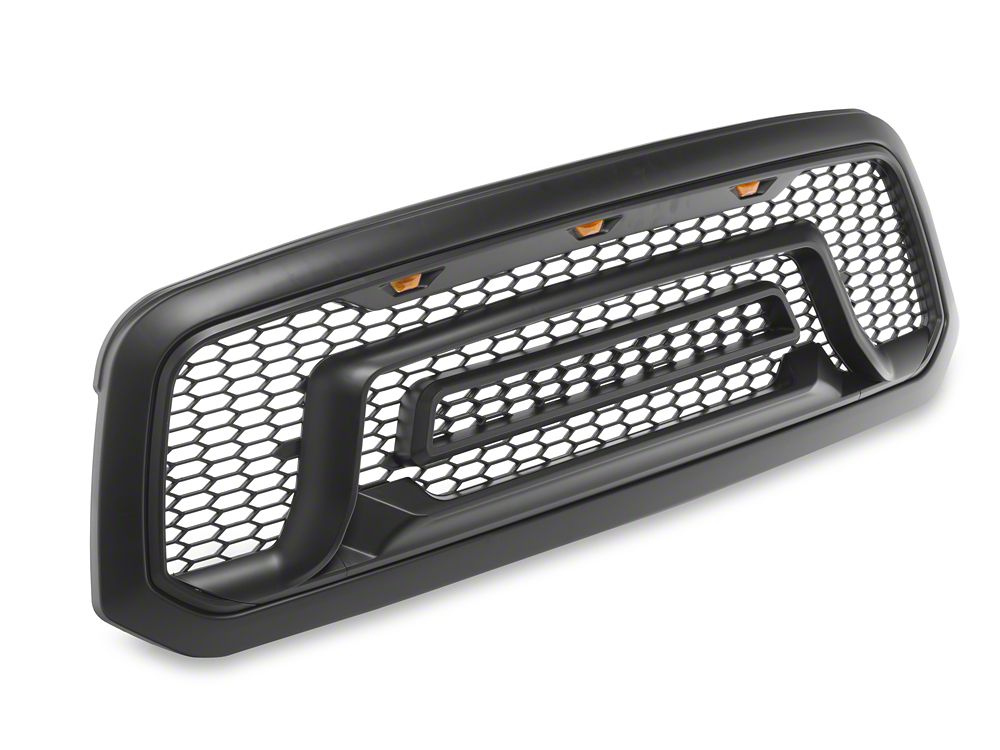 RedRock Rebel Style Upper Replacement Grille with LED DRL (13-18 RAM 1500, Excluding Rebel)