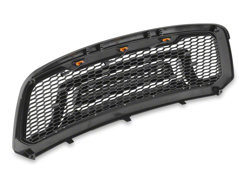 RedRock Rebel Style Upper Replacement Grille with LED DRL (13-18 RAM 1500, Excluding Rebel)