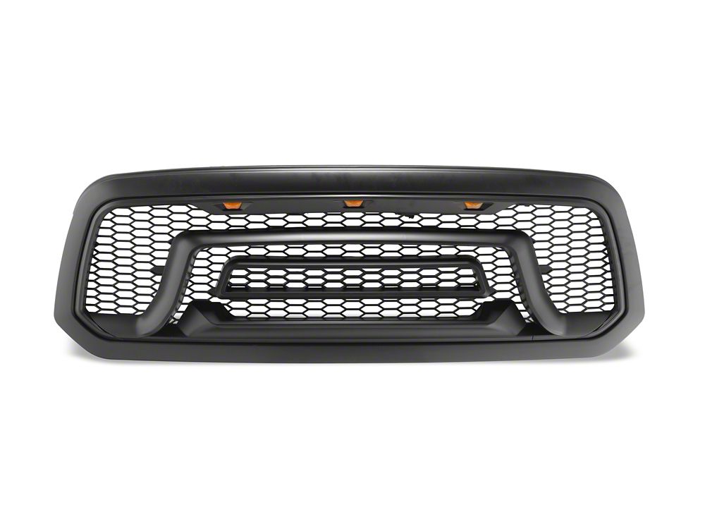 RedRock Rebel Style Upper Replacement Grille with LED DRL (13-18 RAM 1500, Excluding Rebel)