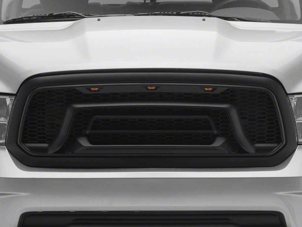 RedRock Rebel Style Upper Replacement Grille with LED DRL (13-18 RAM 1500, Excluding Rebel)