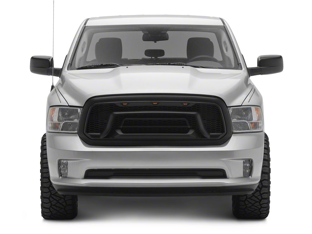 RedRock Rebel Style Upper Replacement Grille with LED DRL (13-18 RAM 1500, Excluding Rebel)